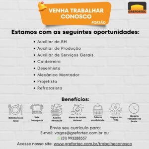 Vagas Grefortec 2 - Portão