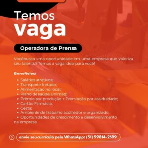 Operador de Prensa - São Leopoldo