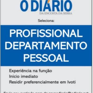 Profissional de Departamento Pessoal - Ivoti